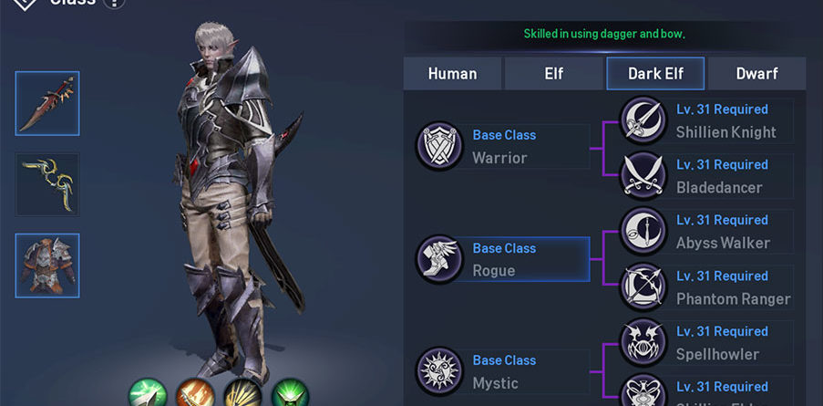 Dark Elf Rogue Guide Skill Build Lineage 2 Revolution Hub